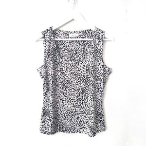 Calvin Klein L animal print sleeveless top
